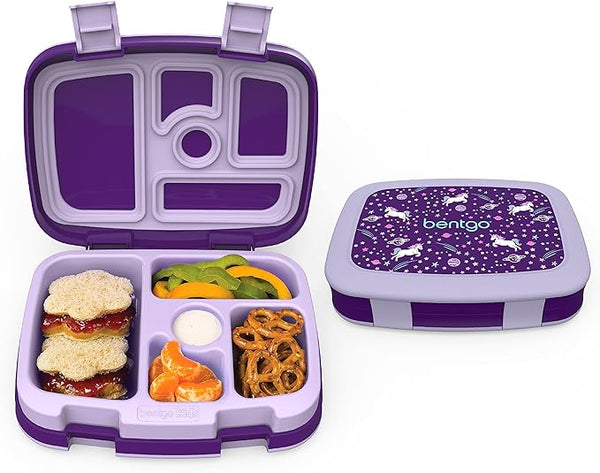 Bentgo® Kids Prints Leak-Proof, 5-Compartment Bento-Style Kids Lunch Box