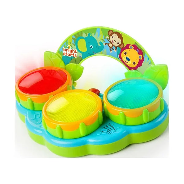 Bright Starts Safari Beats Drum, Musical Drum Toy with Lights, Infant and Toddler Drum, Unisex Baby Drum Toy, Safari Themed Baby Toy, Ages 3 Months and Up, Baby Drum with Lights, Interactive Musical Play for Babies, Sensory Development Toy, Bright Starts Baby Gear, Early Learning Musical Toy, Baby Drum for Motor Skills, Safari Beats Toddler Drum, Playful Infant Drum Toy, Drum Toy with Age-Appropriate Lights, Unisex Infant and Toddler Toy,