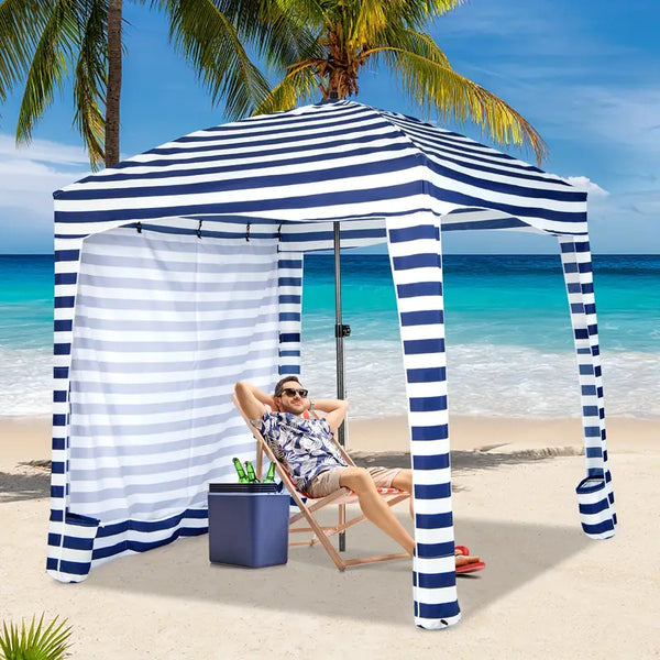 6 X 6ft Portable COSTWAY Beach Cabana Tent