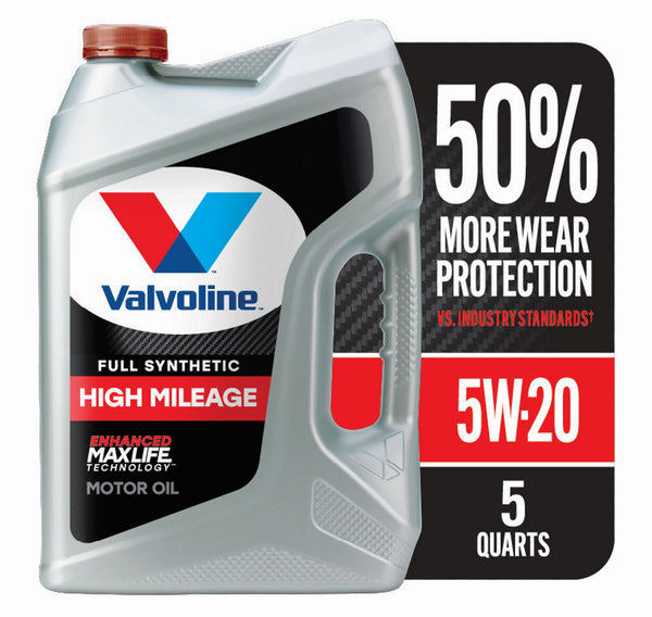 Valvoline Full Synthetic High Mileage MaxLife 5W-20 Motor Oil 5 QT