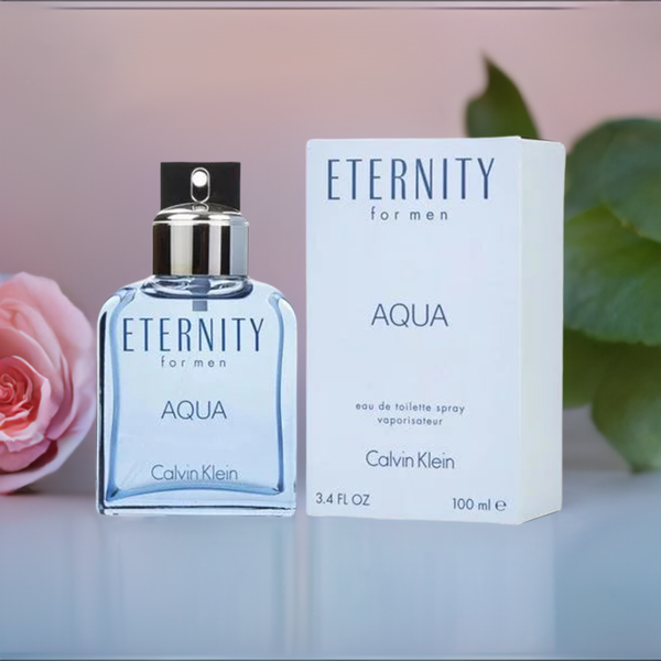 ($82 Value) Calvin Klein Eternity Aqua Eau De Toilette Spray, Cologne for Men, 3.4 oz